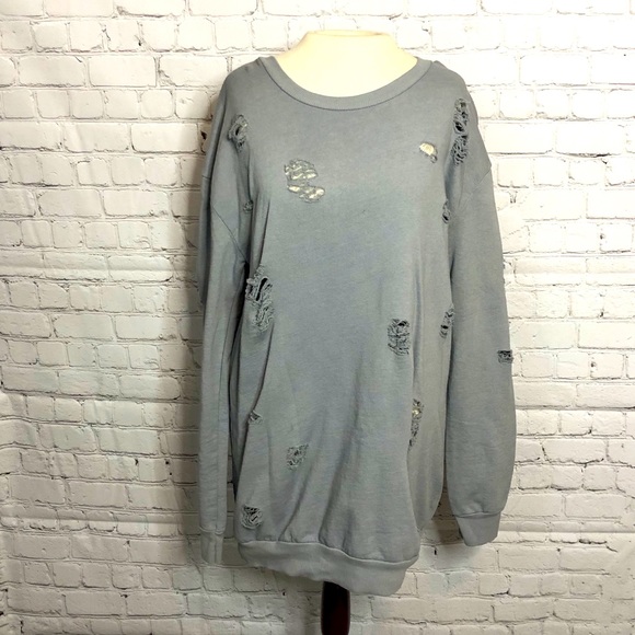 Nasty Gal Naomi distressed sweatshirt - Picture 1 of 7